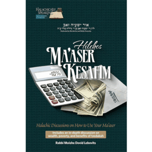 COMING SOON: Hilchos Ma'aser Kesafim